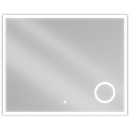 Mexen Kala miroir de salle de bain éclairé avec miroir cosmétique 100 x 80 cm, LED 6000K, anti-buée - 9820-100-080-611-00