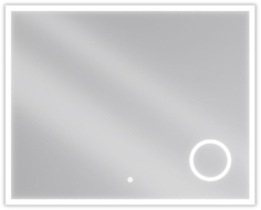 Mexen Kala miroir de salle de bain rétroéclairé avec miroir cosmétique 100 x 80 cm, LED 6000K, anti-buée - 9820-100-080-611-00