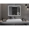 Mexen Kala miroir de salle de bain rétroéclairé avec miroir cosmétique 100 x 80 cm, LED 6000K, anti-buée - 9820-100-080-611-00