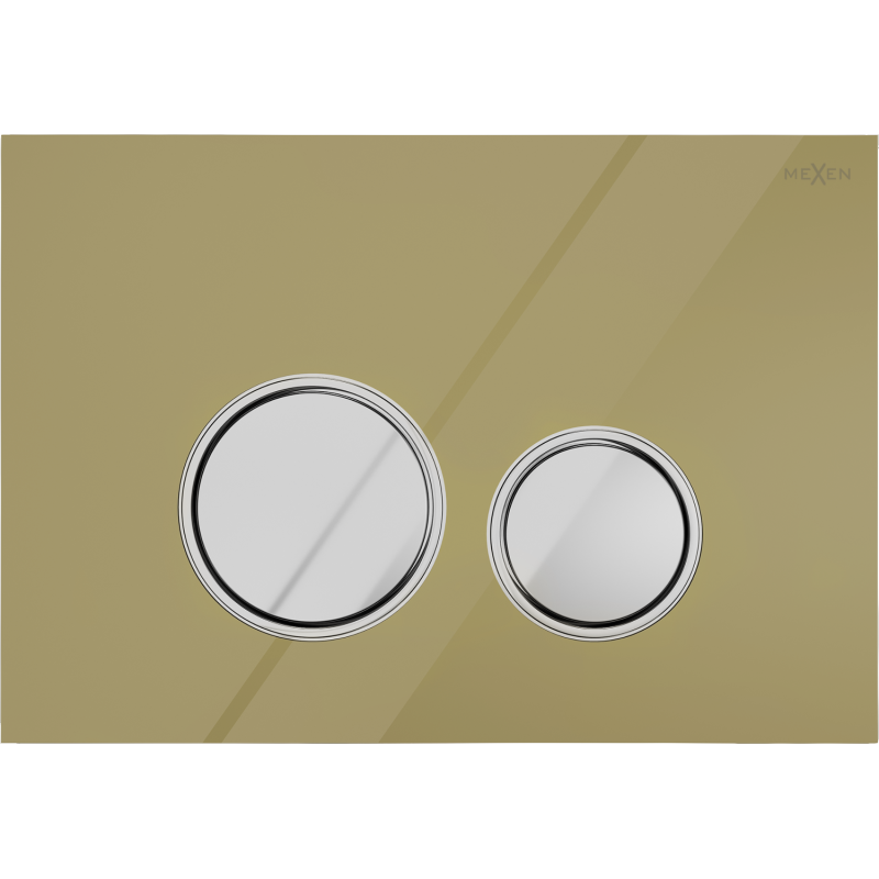 Bouton de chasse Mexen Fenix 06, or champagne - 600624