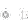 Mexen WXR 100 ventilateur de salle de bain, blanc - W9605-100-00