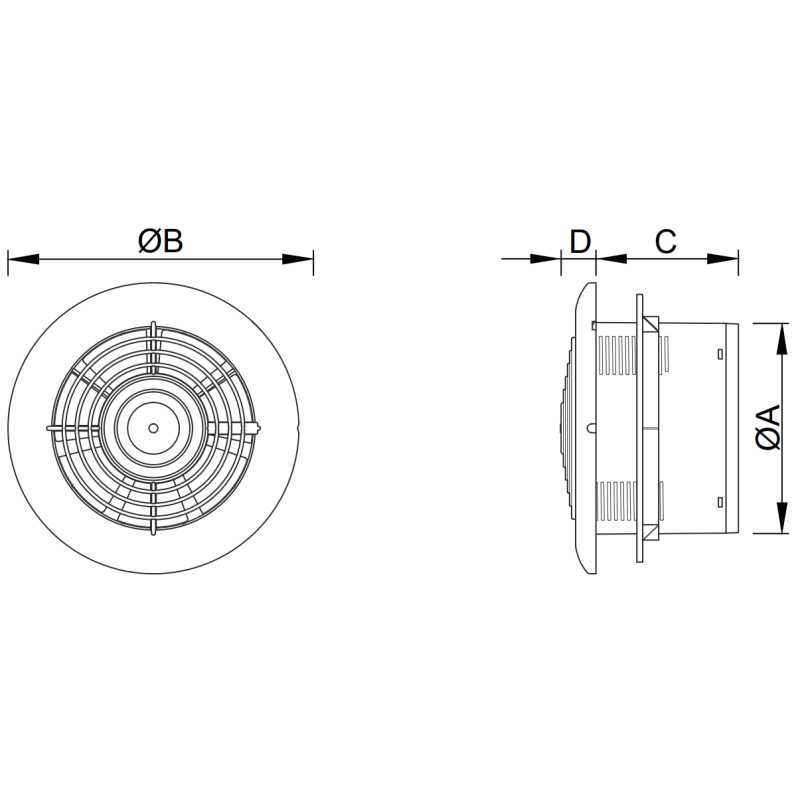 Mexen WXR 150 ventilateur de salle de bains, blanc - W9605-150-00