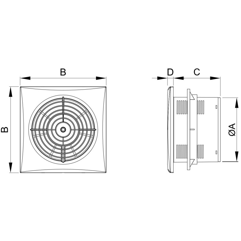 Mexen WXS Ventilateur de salle de bain 100, blanc - W9606-100-00