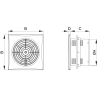 Mexen WXS Ventilateur de salle de bain 100, blanc - W9606-100-00