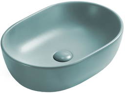 Mexen Viki lavabo de comptoir 48 x 35 cm, Vert mat clair - 21054848