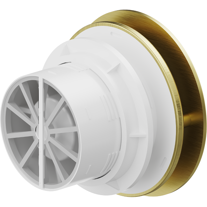 Mexen AXR 100 ventilateur de salle de bains, doré - W9602-100-50