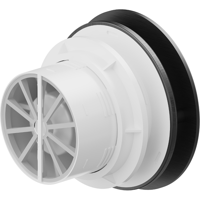 Mexen AXR 100 ventilateur de salle de bain avec minuteur, noir - W9602-100T-70