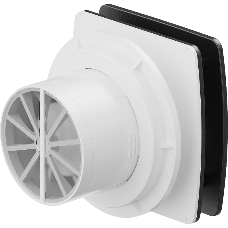 Mexen AXS 100 ventilateur de salle de bains avec minuteur, noir - W9601-100T-70