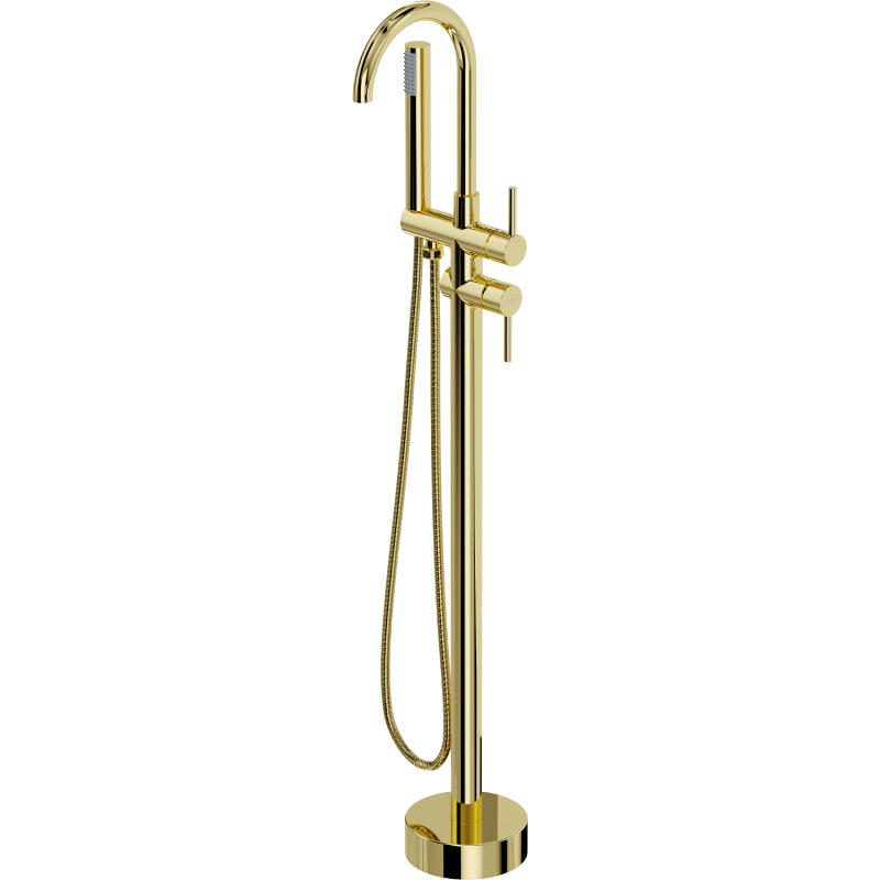 Mexen Alma robinet de baignoire autoportant, doré - 75033-50