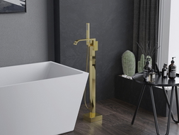 Mexen Lava robinet de baignoire autoportant, or - 752433-50