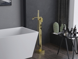 Mexen Lava robinet de baignoire indépendant, doré - 752433-50