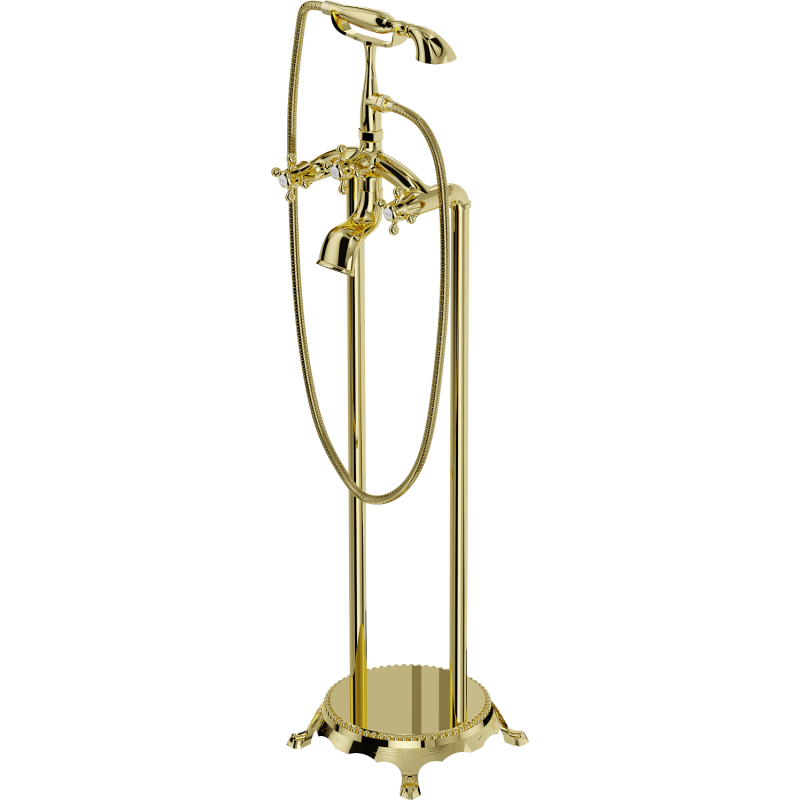 Mexen Retro robinet de baignoire autonome, Or - 75933-50