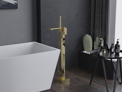 Mexen Urano robinet de baignoire autoportant, or - 75233-50