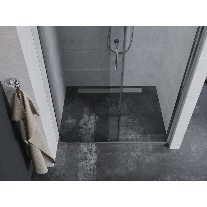 Mexen Apia portes de douche coulissantes 130 cm, transparentes, chromées - 845-130-000-01-00