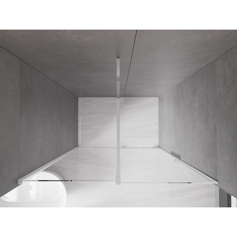 Mexen Velar porte de douche coulissante 130 cm, transparent, chrome - 871-130-000-01-01