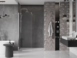 Mexen Velar portes de douche coulissantes 160 cm, transparentes, chromées - 871-160-000-01-01