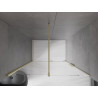 Mexen Velar portes de douche coulissantes 150 cm, transparentes, or brossé - 871-150-000-01-55