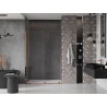 Mexen Velar portes de douche coulissantes 130 cm, transparentes, or rose - 871-130-000-01-60