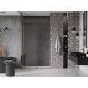 Mexen Velar portes de douche coulissantes 150 cm, transparentes, or rose - 871-150-000-01-60