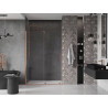 Mexen Velar portes de douche coulissantes 160 cm, transparentes, cuivre brossé - 871-160-000-01-65