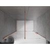 Mexen Velar portes de douche coulissantes 160 cm, transparentes, cuivre brossé - 871-160-000-01-65