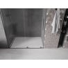 Mexen Velar porte de douche coulissante 140 cm, transparente, gris canon brossé - 871-140-000-01-66