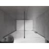 Mexen Velar porte de douche coulissante 140 cm, transparente, gris canon brossé - 871-140-000-01-66