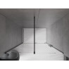 Mexen Velar portes de douche coulissantes 160 cm, transparentes, noires - 871-160-000-01-70