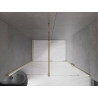 Mexen Velar portes de douche coulissantes 140 cm, transparentes, dorées - 871-140-000-01-50