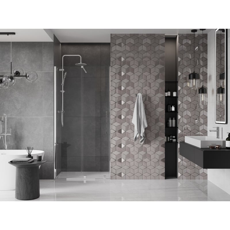 Mexen Velar porte de douche coulissante 90 cm, transparent, chrome - 871-090-000-01-01