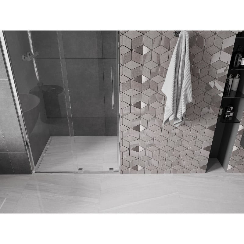 Mexen Velar porte de douche coulissante 120 cm, transparent, chrome - 871-120-000-01-01