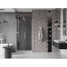 Mexen Velar portes de douche coulissantes 100 cm, transparentes, blanches - 871-100-000-01-20