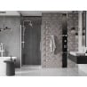 Mexen Velar portes de douche coulissantes 100 cm, transparentes, blanches - 871-100-000-01-20