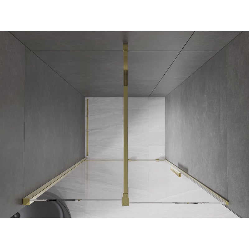 Mexen Velar porte de douche coulissante 110 cm, transparent, doré - 871-110-000-01-50