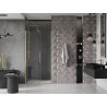 Mexen Velar portes de douche coulissantes 110 cm, transparentes, or brossé - 871-110-000-01-55
