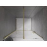 Mexen Velar portes de douche coulissantes 110 cm, transparentes, or brossé - 871-110-000-01-55
