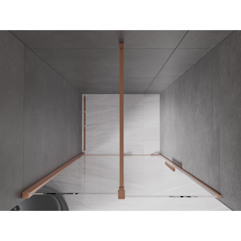 Mexen Velar porte de douche coulissante 100 cm, transparent, cuivre brossé - 871-100-000-01-65