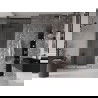 Mexen Velar porte de douche coulissante 100 cm, transparent, gris gun brossé - 871-100-000-01-66
