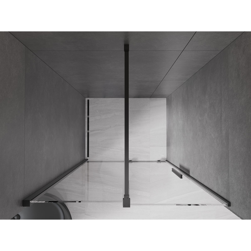 Mexen Velar porte de douche coulissante 110 cm, transparent, noir - 871-110-000-01-70