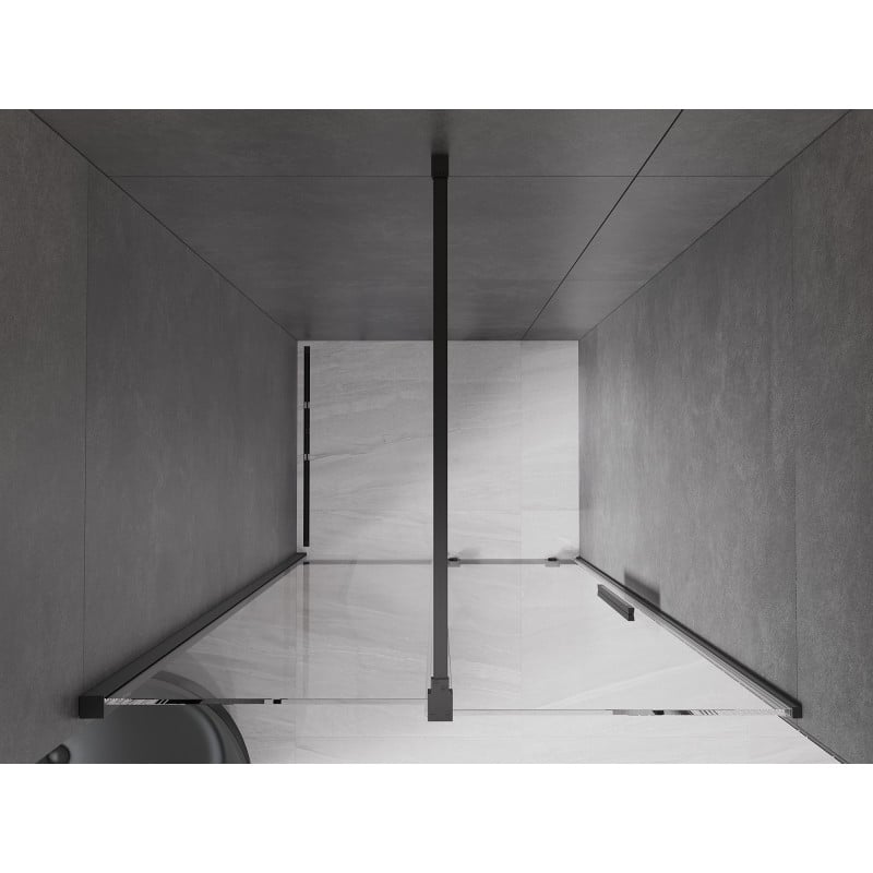 Mexen Velar porte de douche coulissante 120 cm, transparent, noir - 871-120-000-01-70
