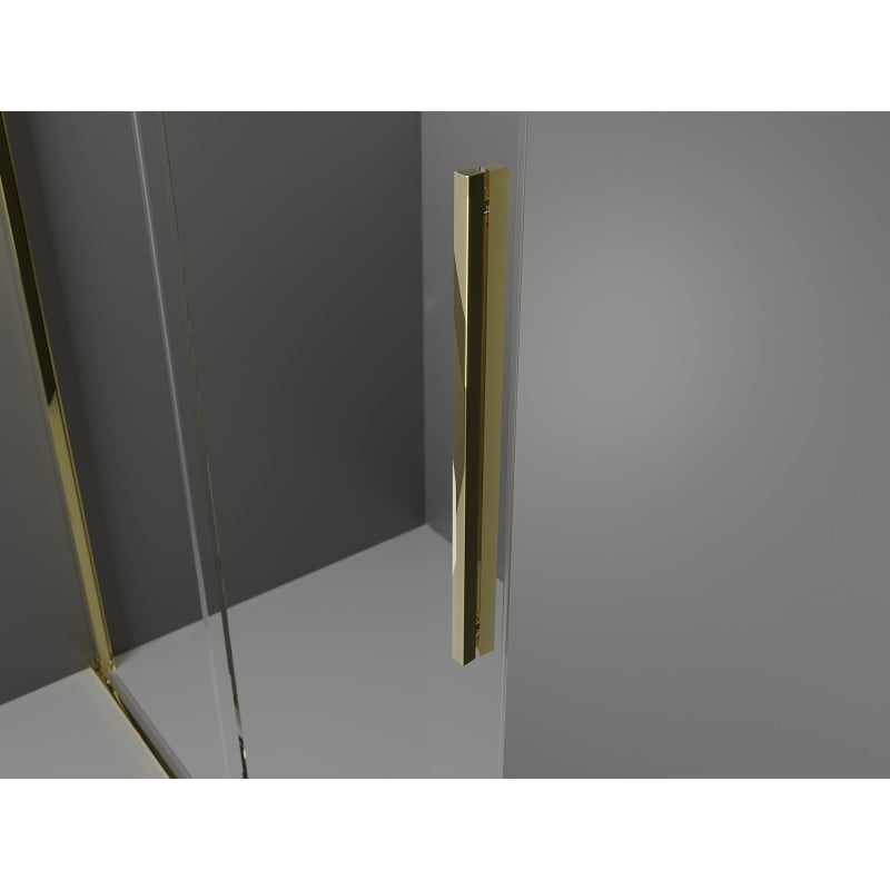 Mexen Velar porte de douche coulissante 140 cm, transparent, doré - 871-140-000-01-50