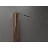 Mexen Velar porte de douche coulissante 150 cm, transparent, or rose - 871-150-000-01-60