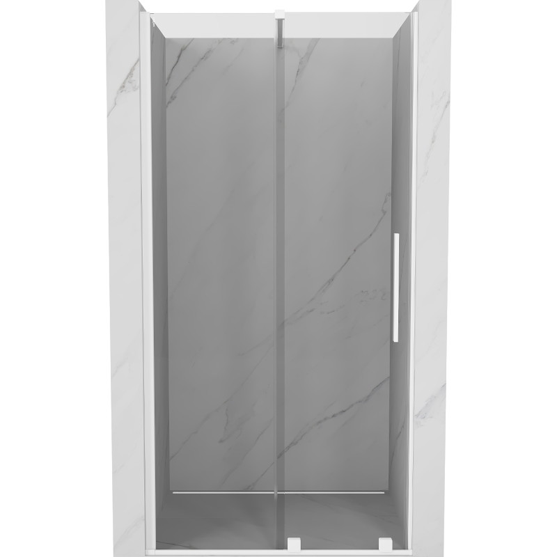 Mexen Velar porte de douche coulissante 100 cm, transparente, blanche - 871-100-000-01-20