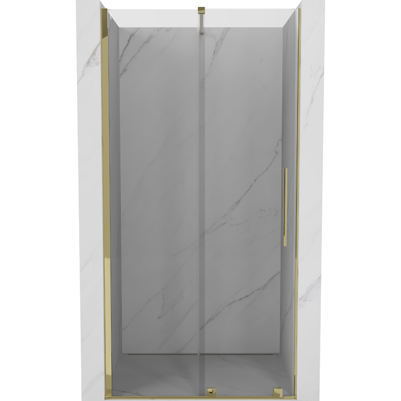 Mexen Velar porte de douche coulissante 100 cm, transparent, doré - 871-100-000-01-50