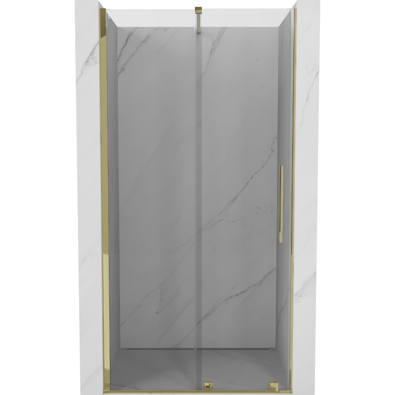 Mexen Velar portes de douche coulissantes 110 cm, transparentes, dorées - 871-110-000-01-50
