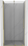 Porte de douche coulissante Mexen Velar 110 cm, transparent, dorée - 871-110-000-01-50