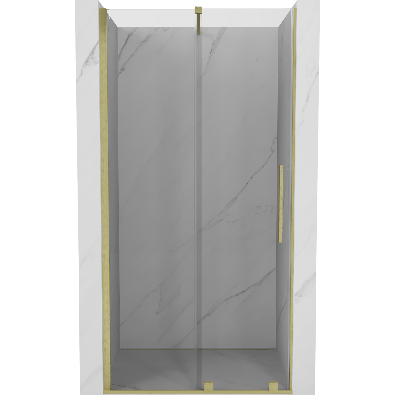 Mexen Velar porte de douche coulissante 90 cm, transparent, or brossé - 871-090-000-01-55