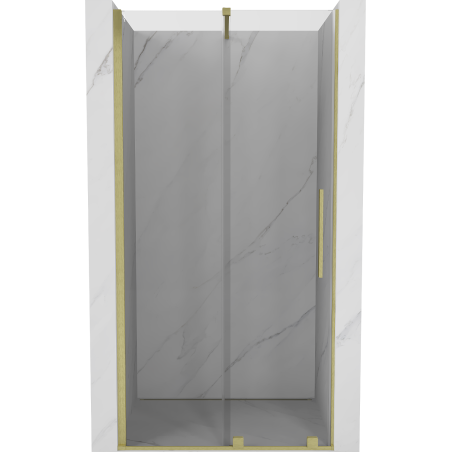 Mexen Velar portes de douche coulissantes 90 cm, transparentes, doré brossé - 871-090-000-01-55