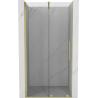Mexen Velar portes de douche coulissantes 90 cm, transparentes, doré brossé - 871-090-000-01-55