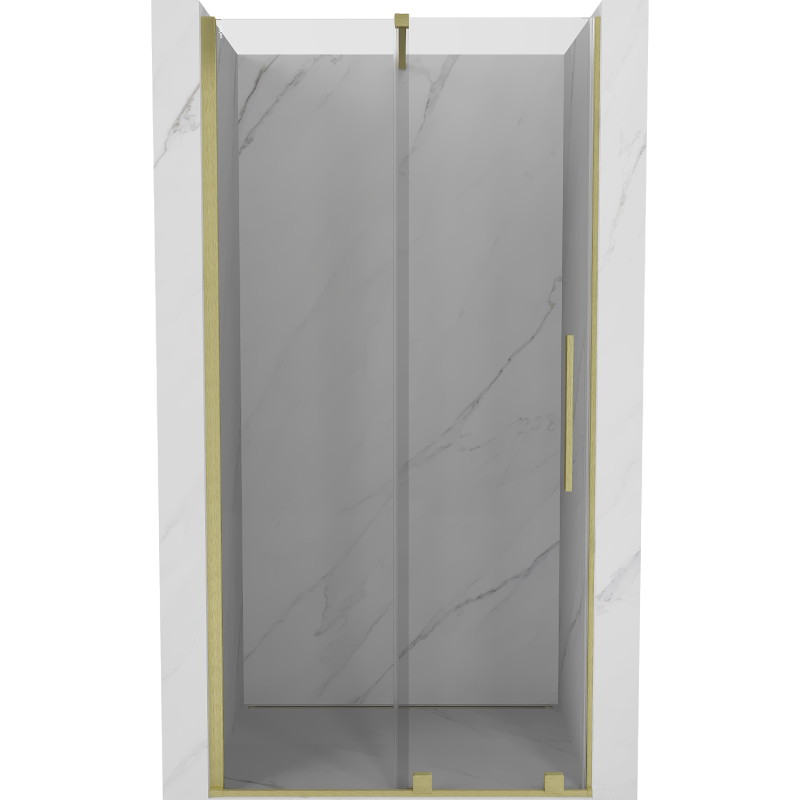 Mexen Velar porte de douche coulissante 100 cm, transparente, dorée brossée - 871-100-000-01-55